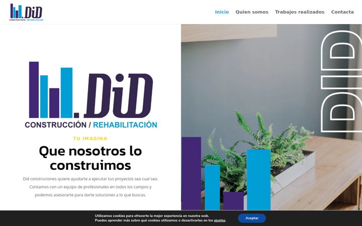 Ekraanipilt saidist didconstrucciones.es