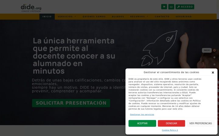 Screenshot of dide.org