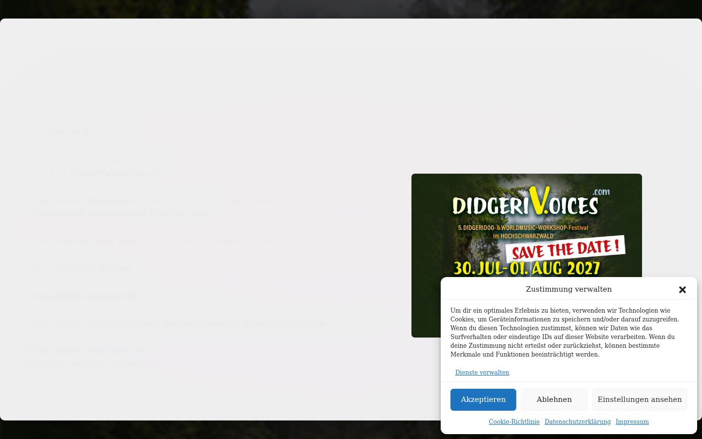 Sutikimo reklamjuostės, rodytos prieš bet kokią sąveiką, ekrano kopija