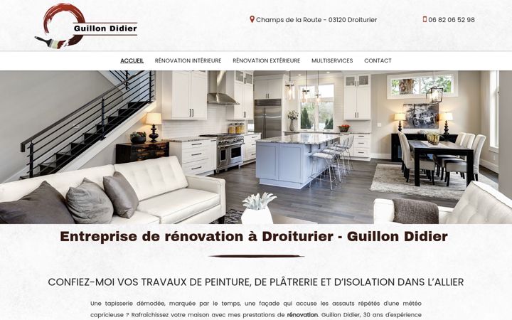 Screenshot of didier-guillon.fr