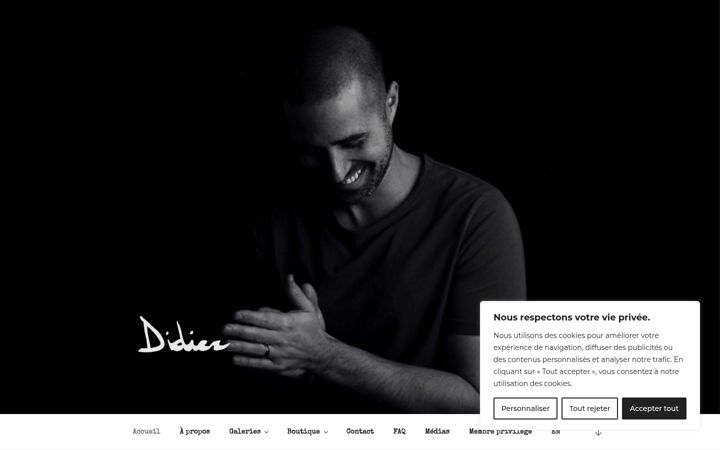 Screenshot of didierartiste.com
