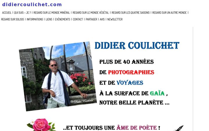 Screenshot of didiercoulichet.com