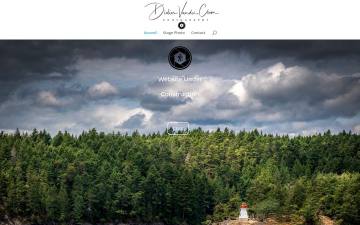 Screenshot of didiervandercam.com