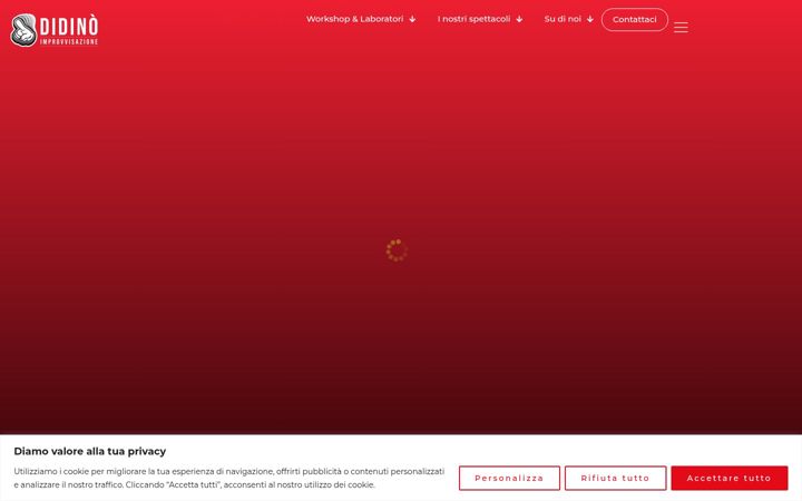 Screenshot of didinoimprovvisazioneteatrale.it