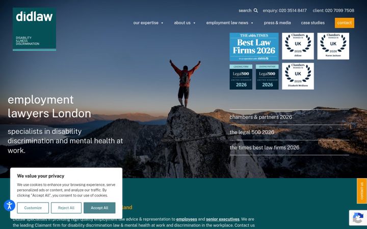 Screenshot of didlaw.com