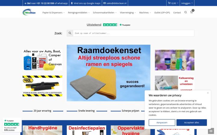 Screenshot of didoclean.nl