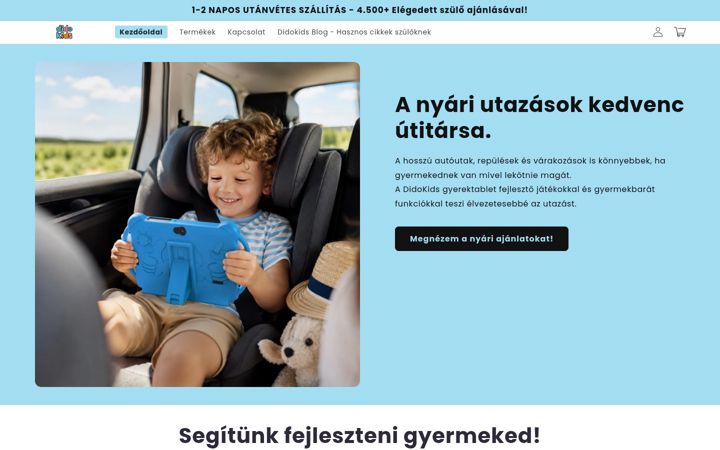 Screenshot of didokids.hu
