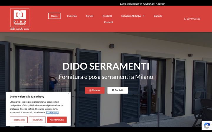 Screenshot von didoserramenti.it