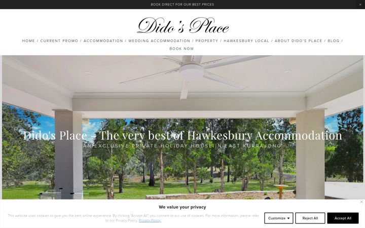 Captura de ecrã de didosplace.com.au
