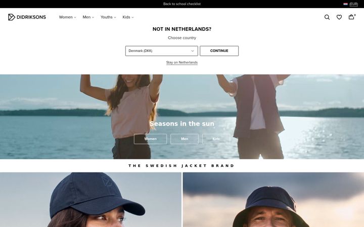 Screenshot of didriksons.com