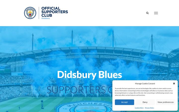 Screenshot of didsburyblues.com