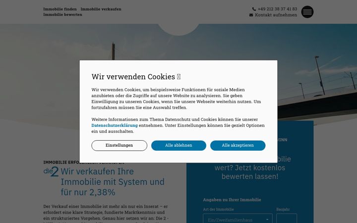 Screenshot ta' die-2-immobilienmanagement.de