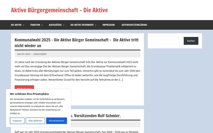 Zrzut ekranu die-aktive.de