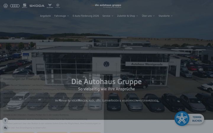Skærmbillede af die-autohaus-gruppe.de