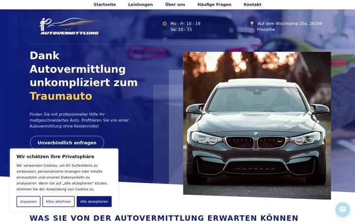 Skærmbillede af die-autovermittlung.de
