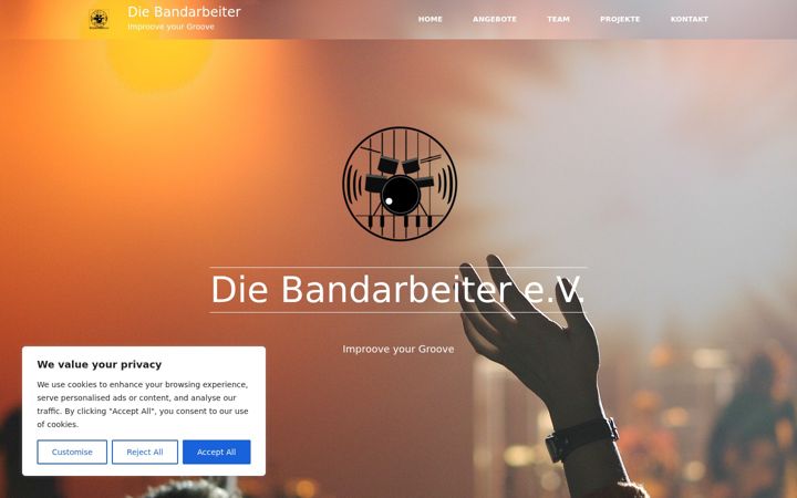 Snímek obrazovky die-bandarbeiter.de