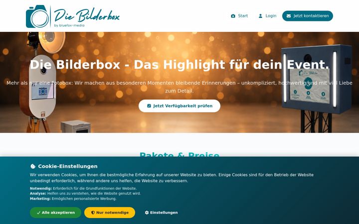 Snímek obrazovky die-bilderbox.de