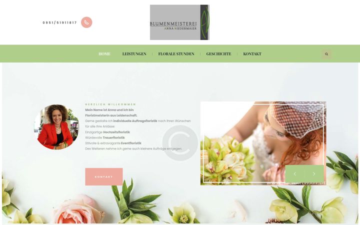 Skærmbillede af die-blumenmeisterei.de
