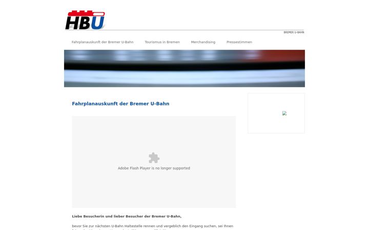Skærmbillede af die-bremer-ubahn.de