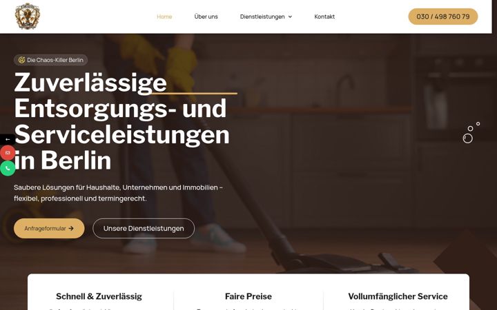 Snímek obrazovky die-chaoskiller-berlin.de