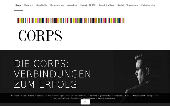 Snímek obrazovky die-corps.de