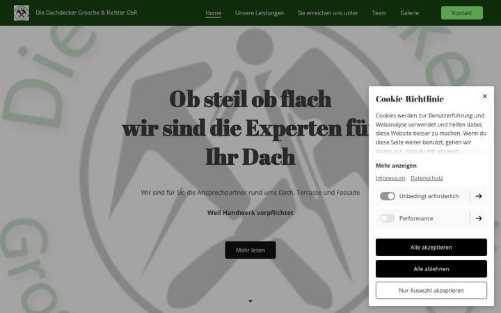 Snímek obrazovky die-dachdecker-grosche-richter.de