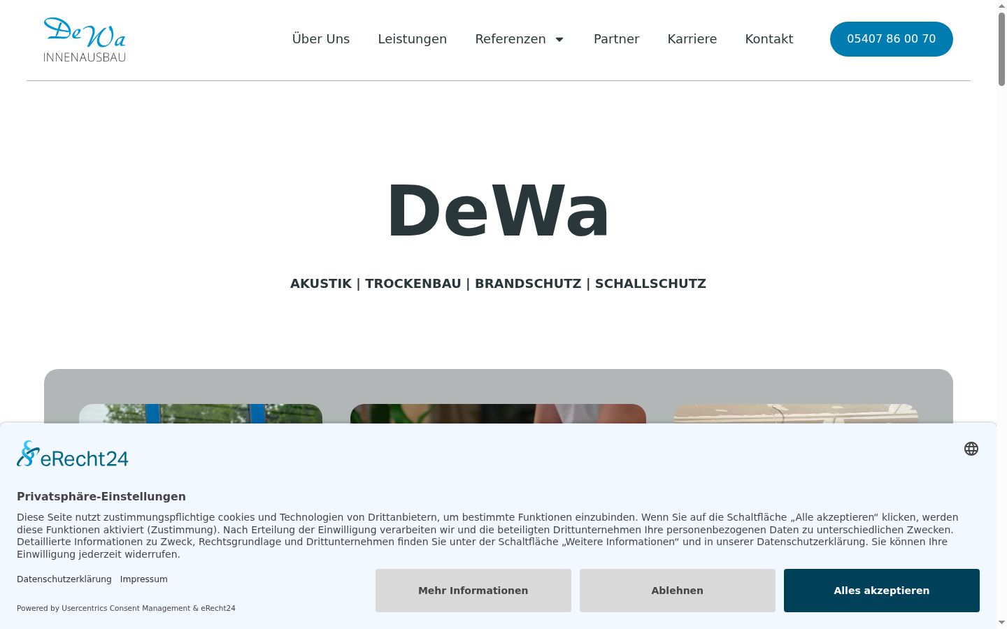 Screenshot tal-banner tal-kunsens muri qabel kwalunkwe interazzjoni