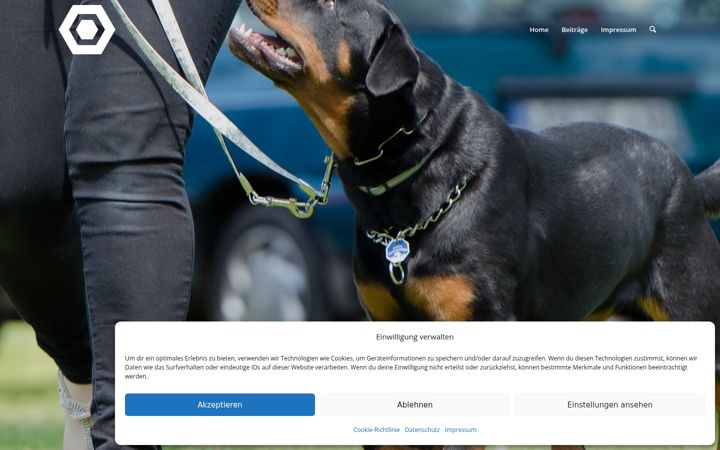 Snímek obrazovky die-digitale-hundeschule.de