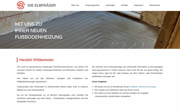 Screenshot of die-elbfraeser.hamburg