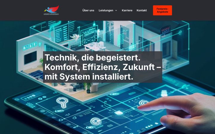Screenshot ta' die-elektrohelden.de