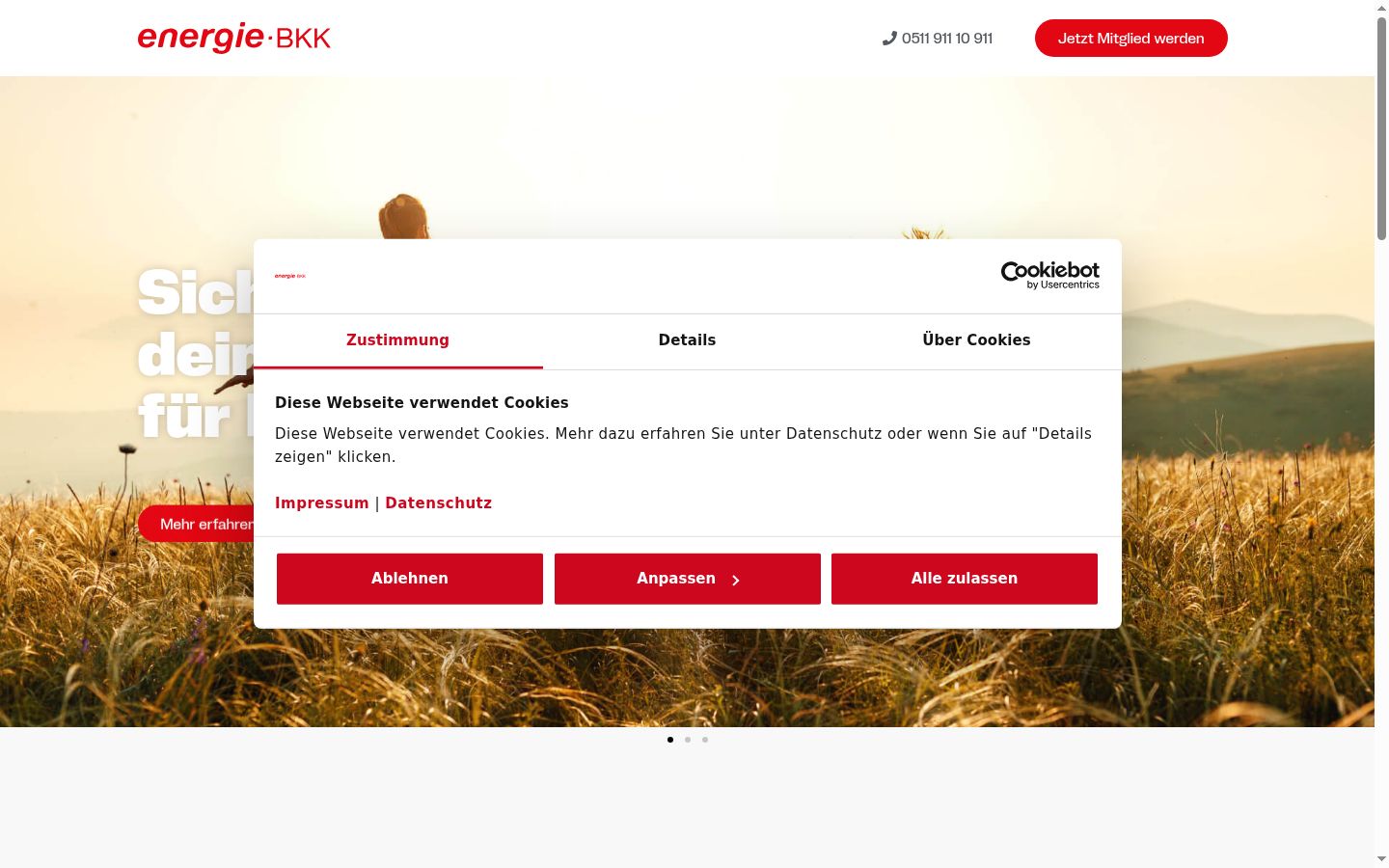 Sutikimo reklamjuostės, rodytos prieš bet kokią sąveiką, ekrano kopija