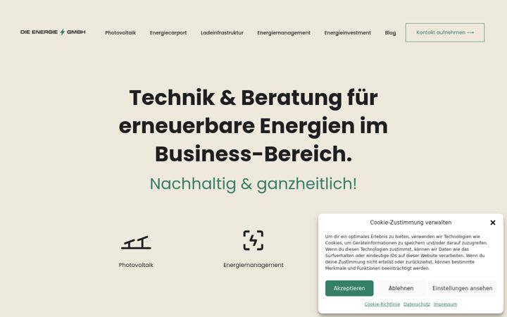 Screenshot ta' die-energie-gmbh.de