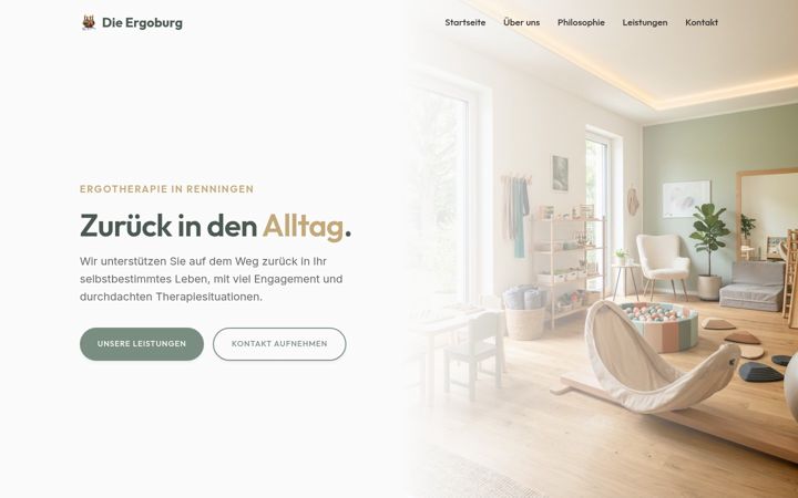 Skærmbillede af die-ergoburg.de