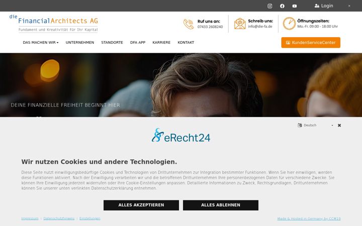 Екранна снимка на die-fa.net