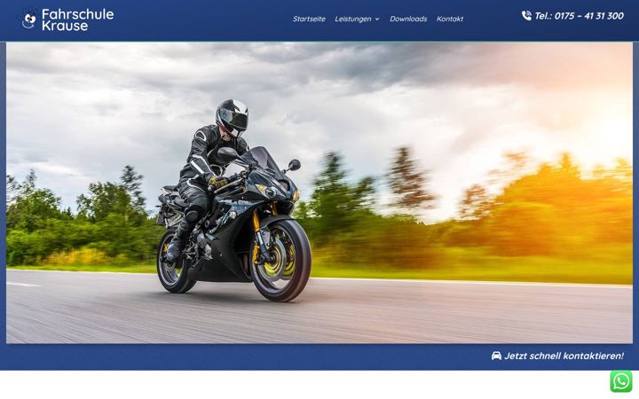 Screenshot of die-fahrschule-krause.de