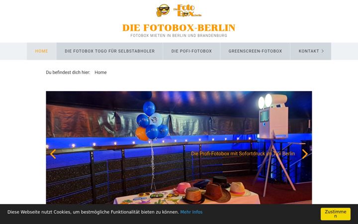 Screenshot of die-fotobox-berlin.de
