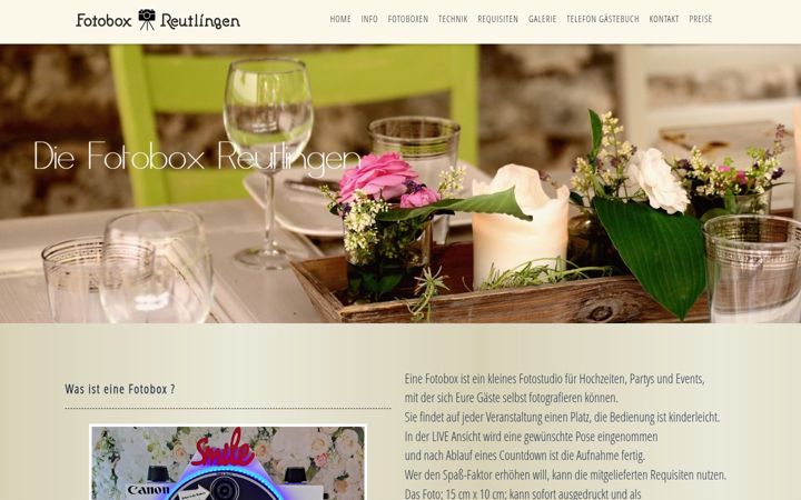 Screenshot of die-fotobox-reutlingen.de