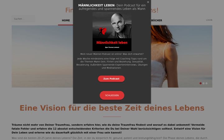 Screenshot of die-frau-deines-lebens.de