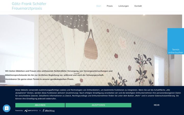 Screenshot of die-frauenaerzte-augsburg.de