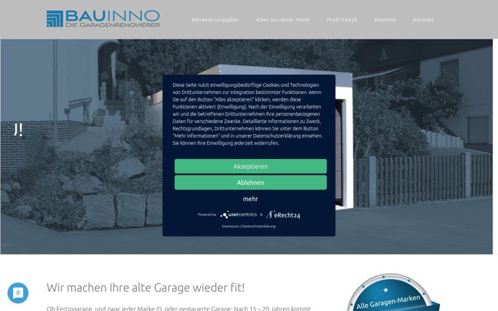 Screenshot of die-garagenrenovierer.de