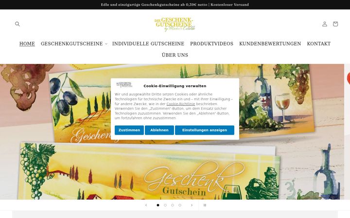 Screenshot of die-geschenkgutscheine.de