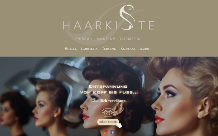 Screenshot of die-haarkiste.de