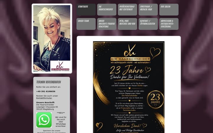 Screenshot of die-haarschneider-md.de