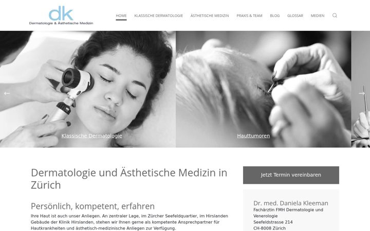 Screenshot of die-haut.ch
