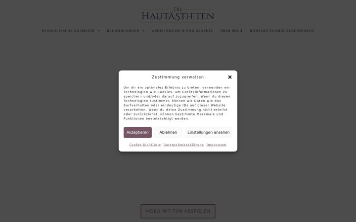 Capture d'écran de die-hautaestheten.de