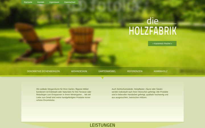 Screenshot di die-holzfabrik.de