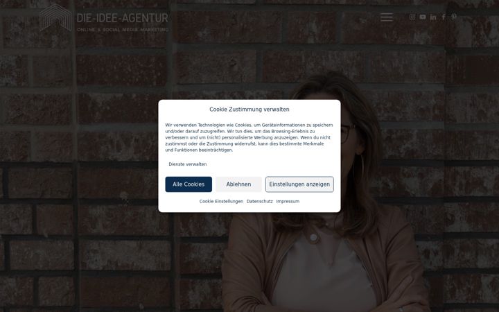 Snímek obrazovky die-idee-agentur.de