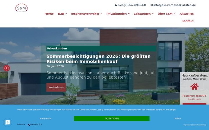 Screenshot of die-immospezialisten.de