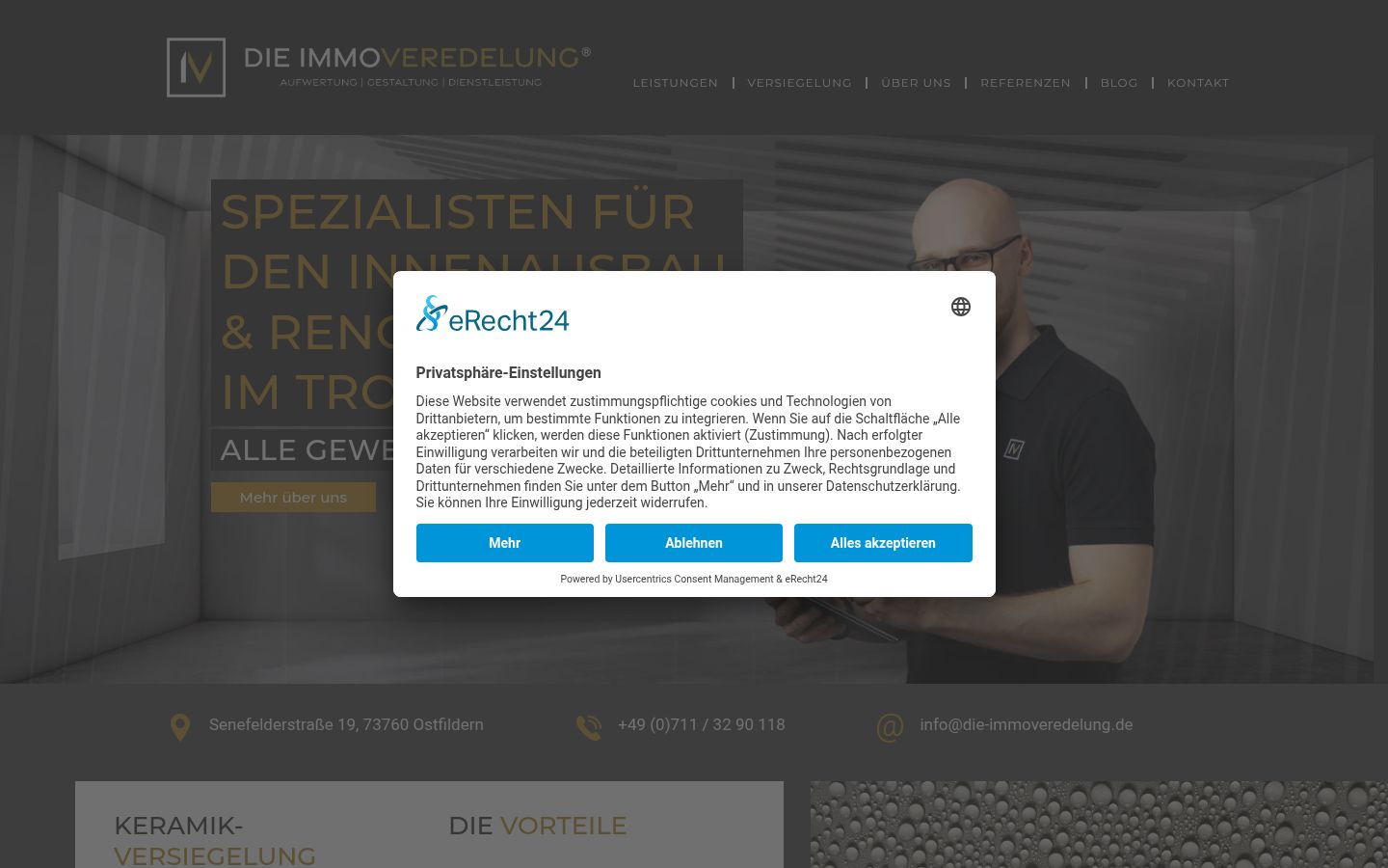 Screenshot tal-banner tal-kunsens muri qabel kwalunkwe interazzjoni