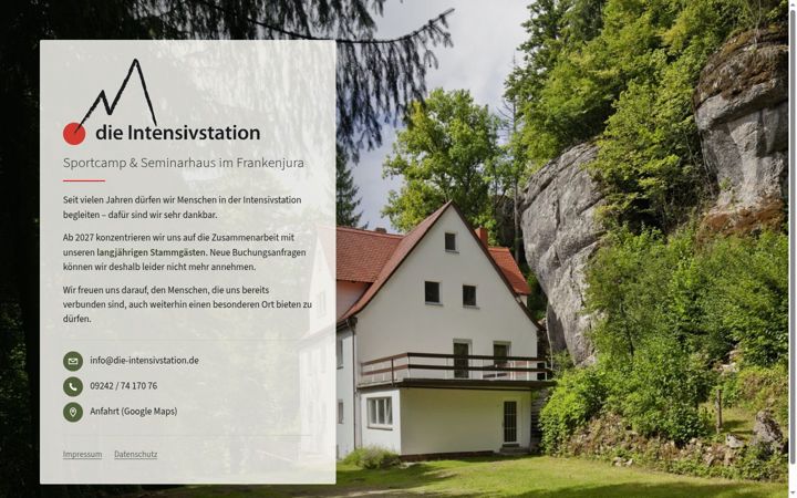 Screenshot of die-intensivstation.de